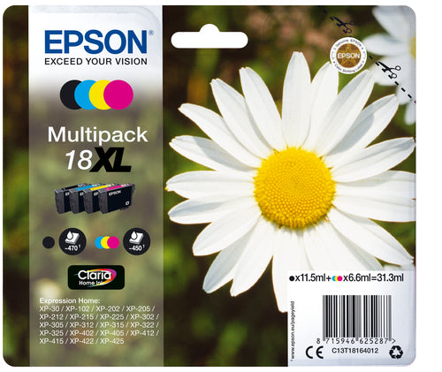 Epson Daisy Multipack 4-colours 18XL Claria Home Ink Epson Daisy Multipack 4-colours 18XL Claria Home Ink
